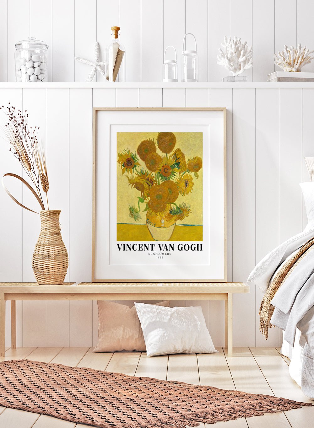 Van Gogh Sunflowers 1888 Art PrintV24-60x90Sugar & Canvas