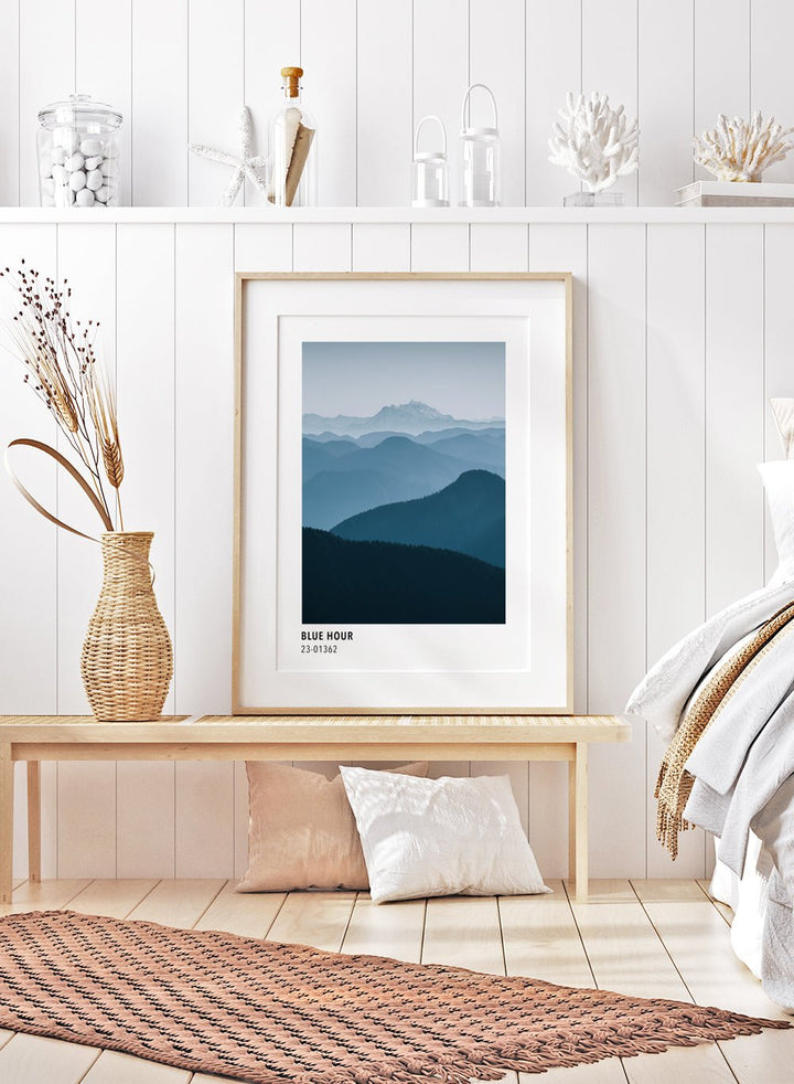 Blue Mountains Color Card Art Print_Sugar & Canvas