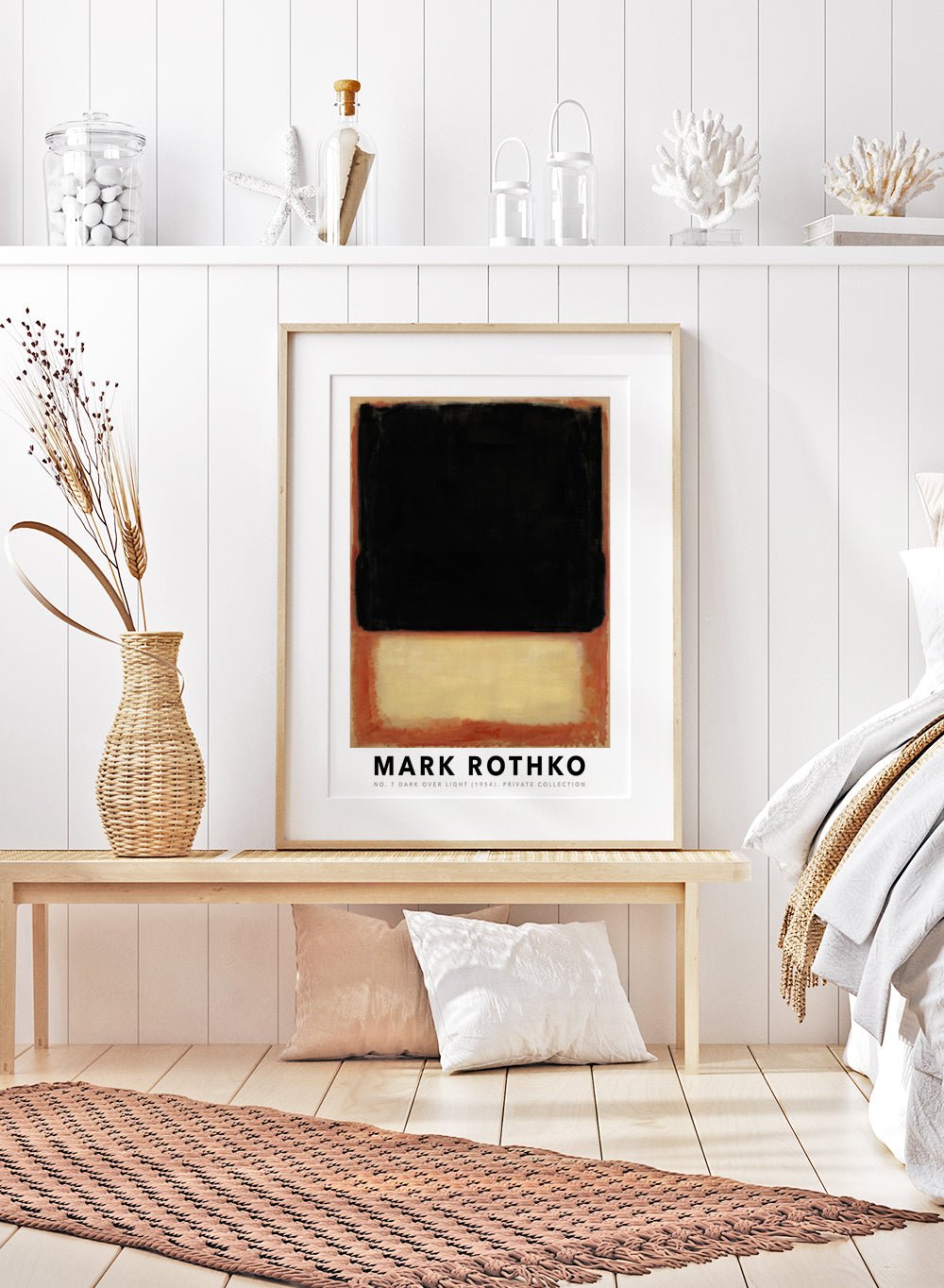 Mark Rothko No. 7 Dark Over Light 1954 Art Print_Sugar & Canvas