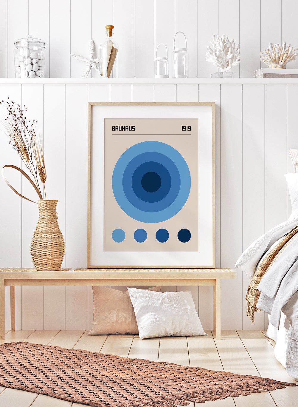 Bauhaus Geometric Circles Art Print_Sugar & Canvas