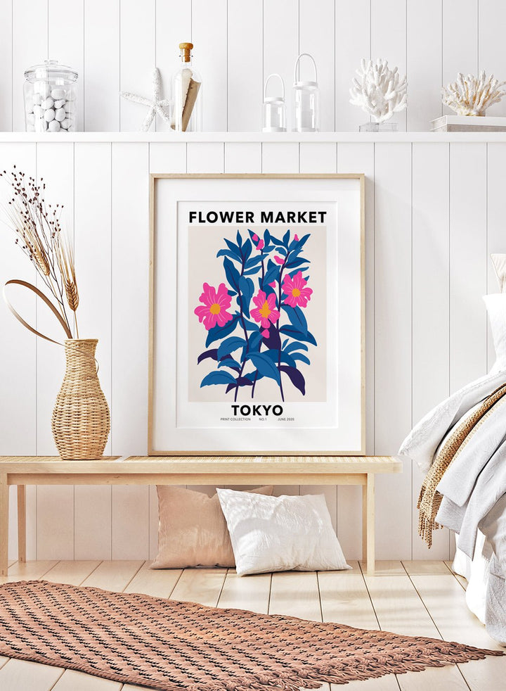 Flower Market Tokyo Art Print_Sugar & Canvas