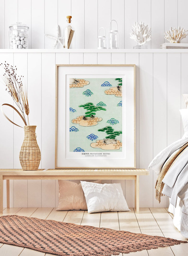 Watanabe Seitei Landscape Illustration Art Print_Sugar & Canvas
