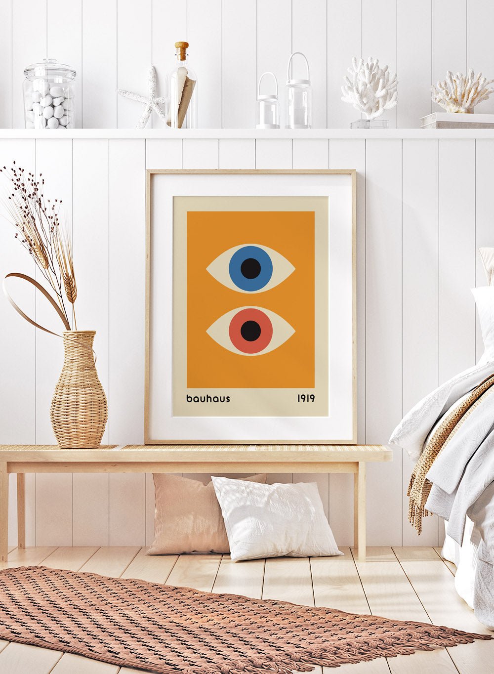 Bauhaus Geometric Eyes Art Print_Sugar & Canvas