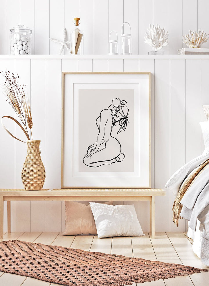 Silhouette Line Art Print_Sugar & Canvas