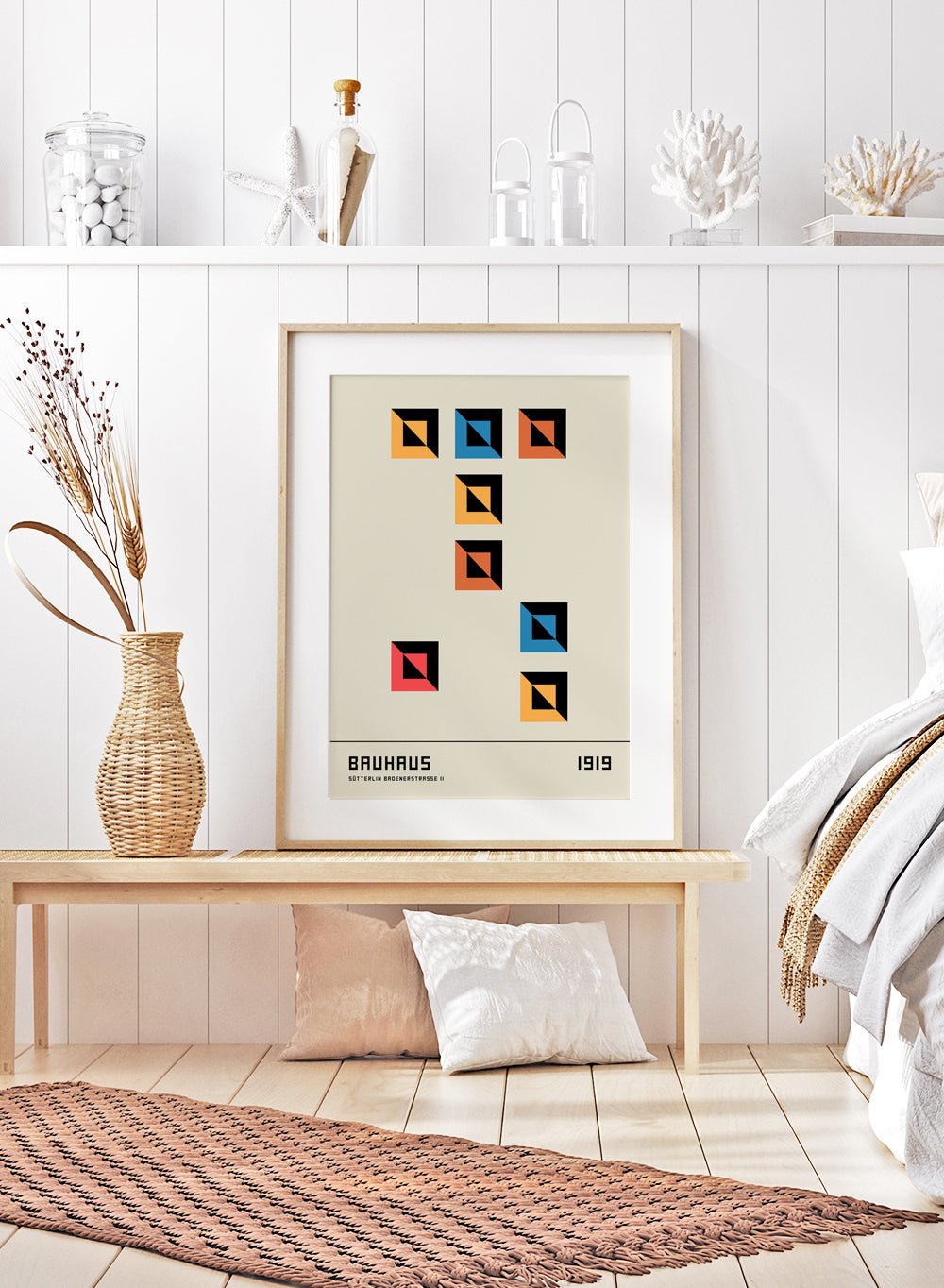 Bauhaus Geometric Art Print_Sugar & Canvas