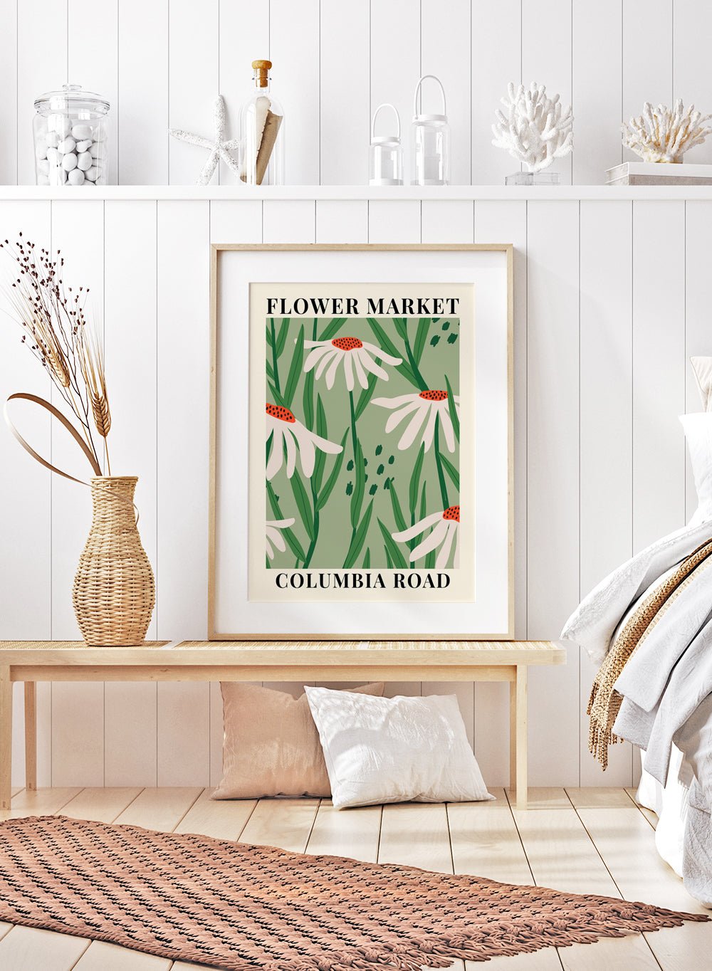Flower Market Columbia Road Art Print_Sugar & Canvas
