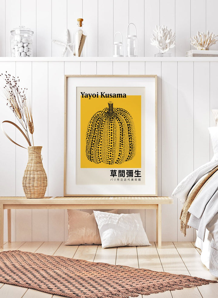 Pumpkin Forever Inspired by Yayoi Kusama Art Print_Sugar & Canvas