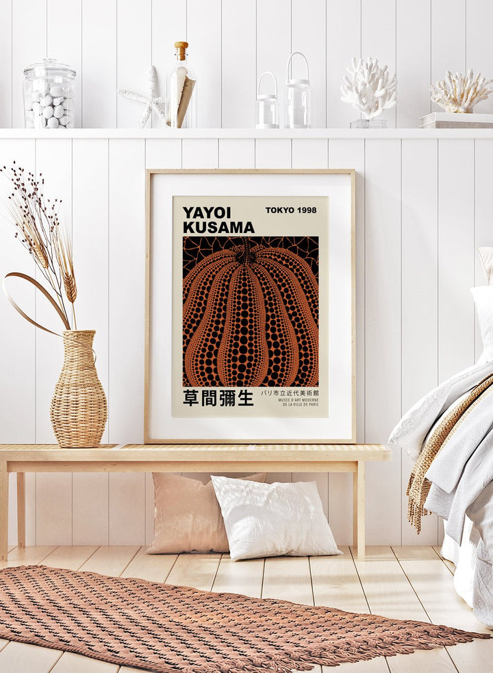 Pumpkin Forever Inspired by Yayoi Kusama Art Print_Sugar & Canvas