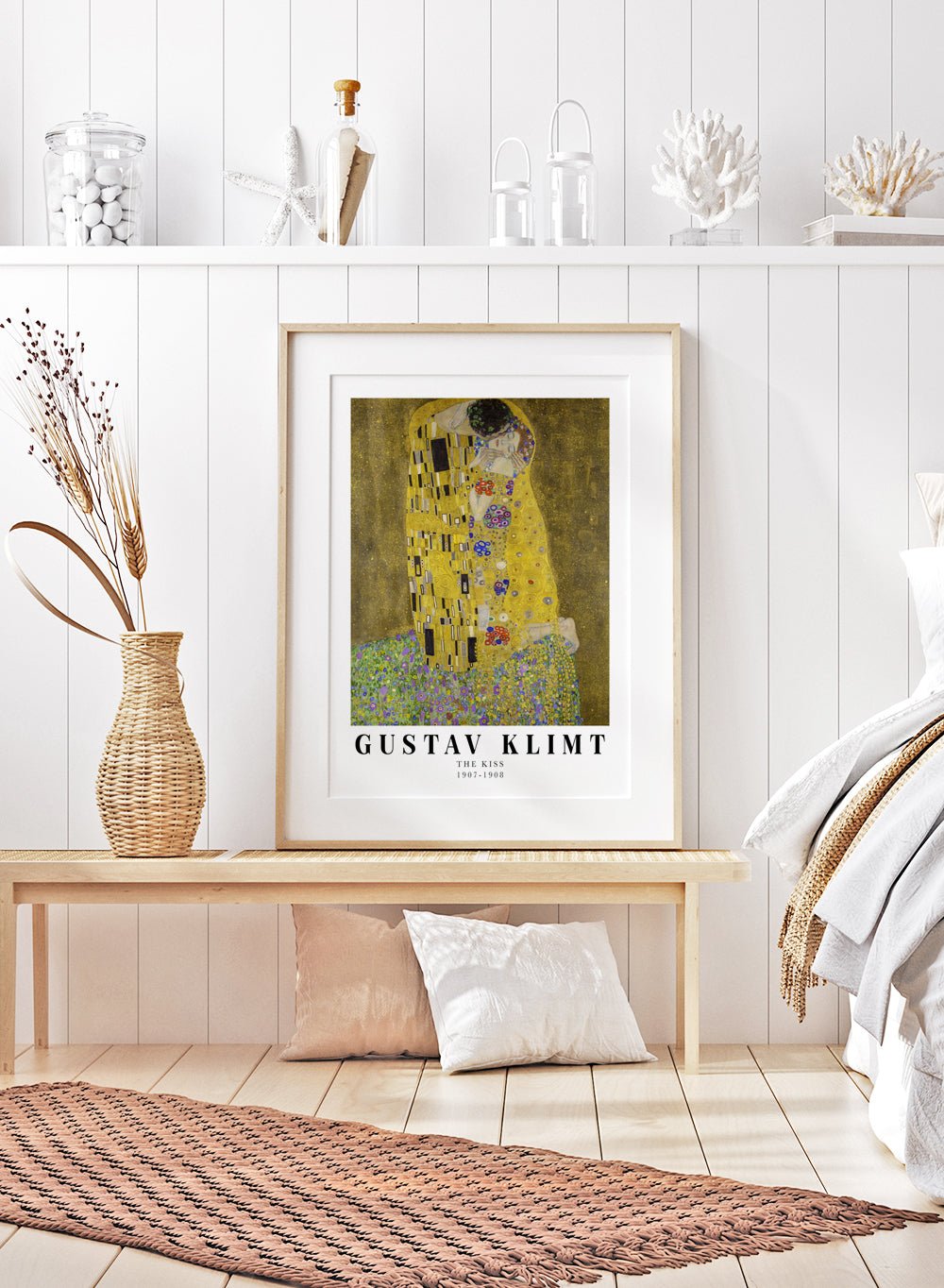 Gustav Klimt The Kiss 1907 - 1908 Art Print_Sugar & Canvas