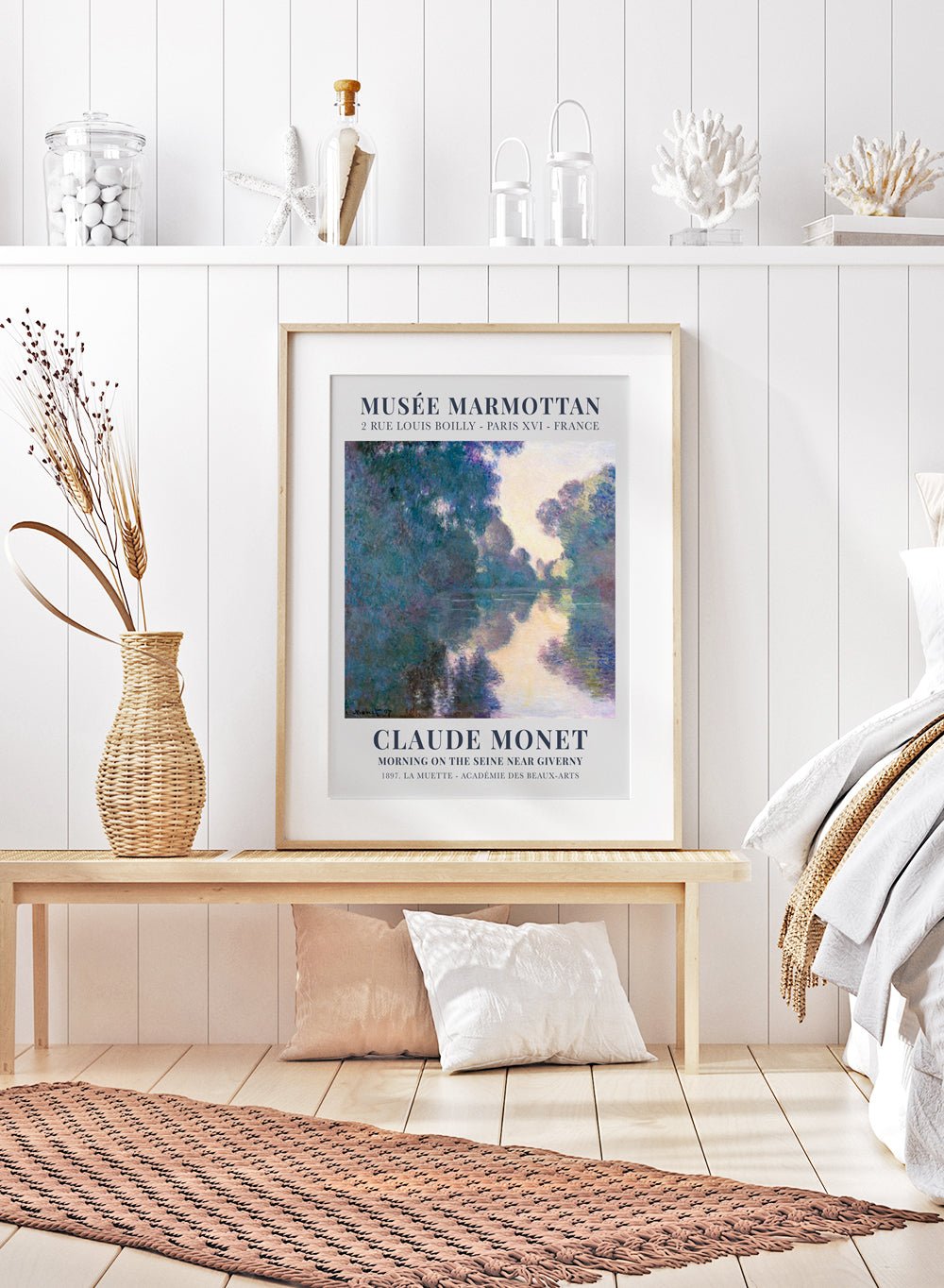 Morning on the Seine near Giverny by Monet Print_Sugar & Canvas