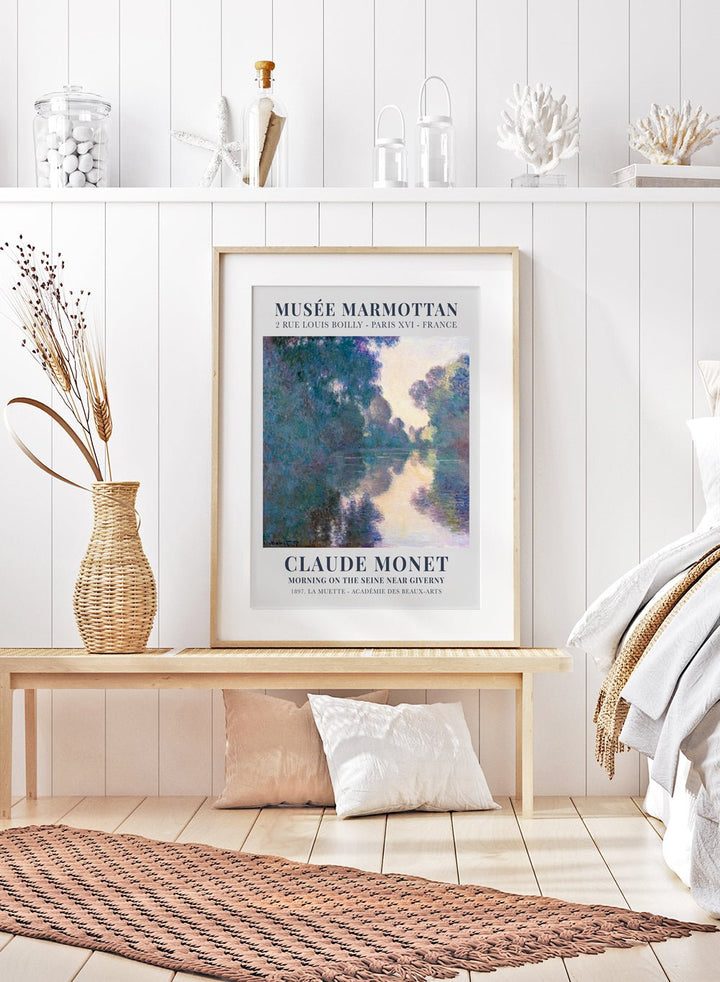 Morning on the Seine near Giverny by Monet Print_Sugar & Canvas