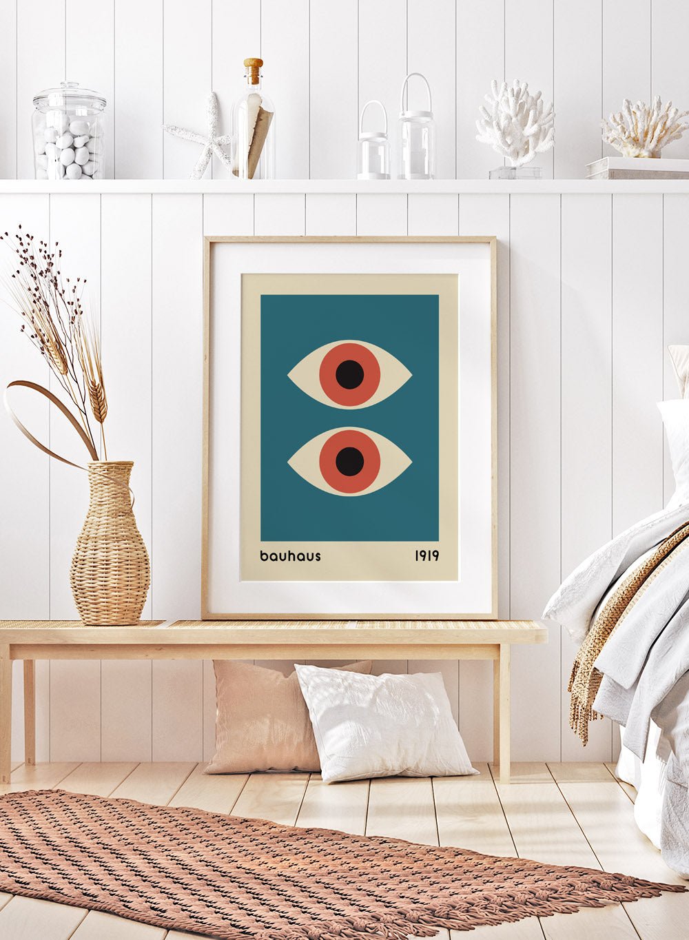 Bauhaus Geometric Eyes Art Print_Sugar & Canvas
