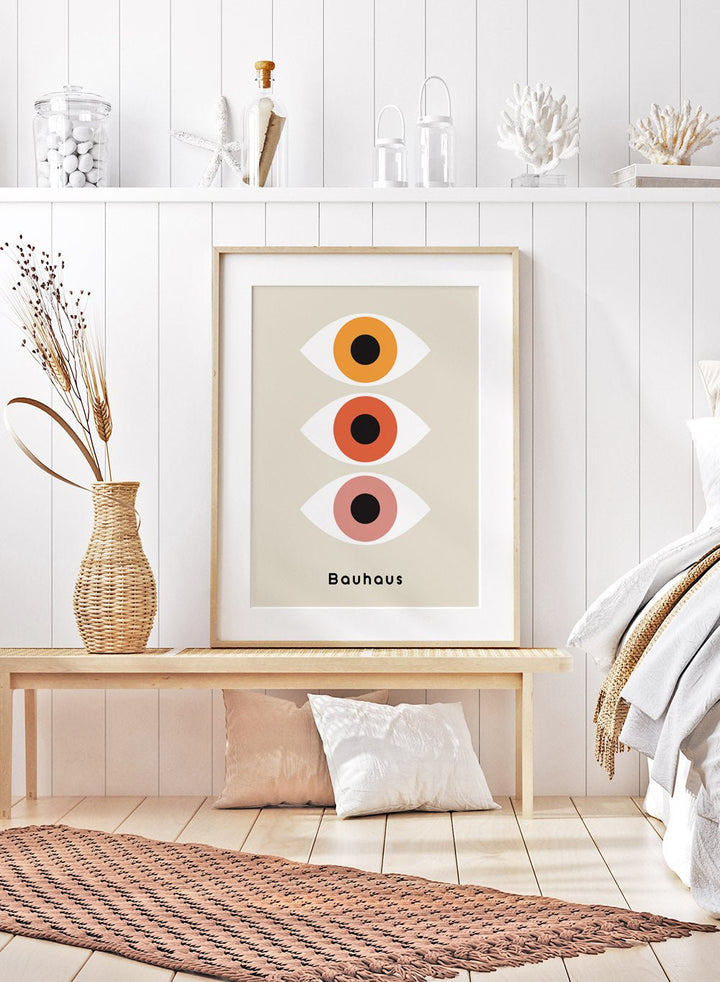 Bauhaus Geometric Eyes Art Print_Sugar & Canvas