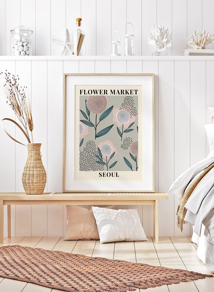Flower Market Seoul Art Print_Sugar & Canvas
