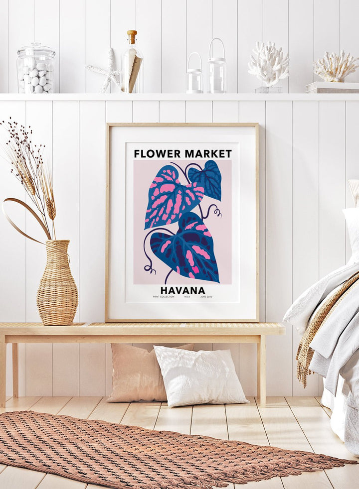 Flower Market Havana Art Print_Sugar & Canvas
