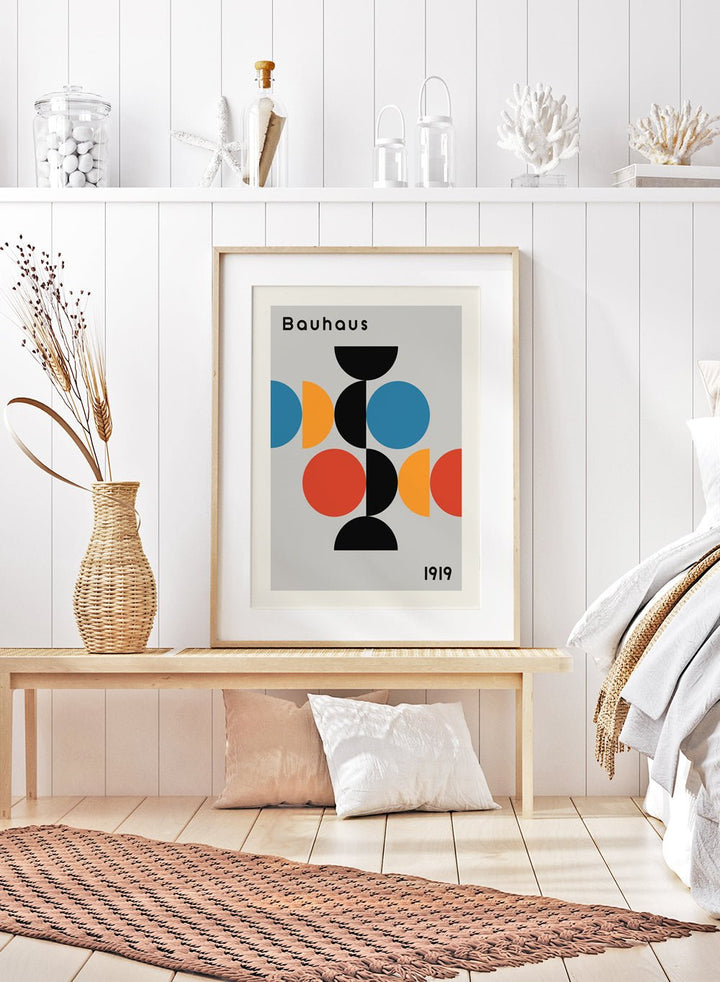 Bauhaus Geometric Shapes Art Print_Sugar & Canvas