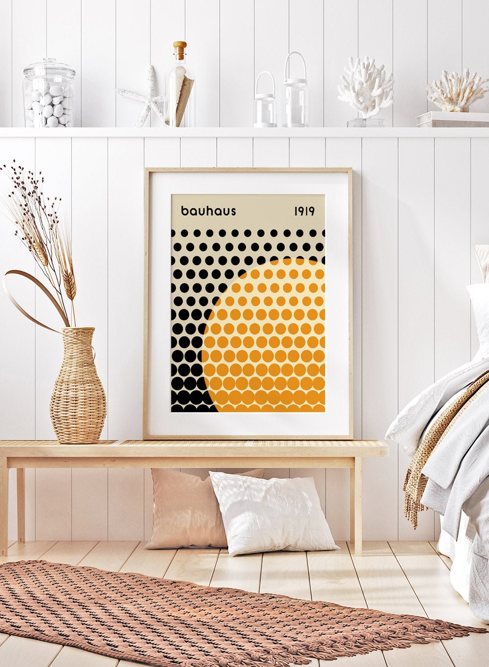 Bauhaus Geometric Circles Art Print_Sugar & Canvas