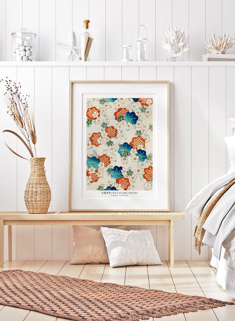 Watanabe Seitei Floral Pattern Art Print_Sugar & Canvas