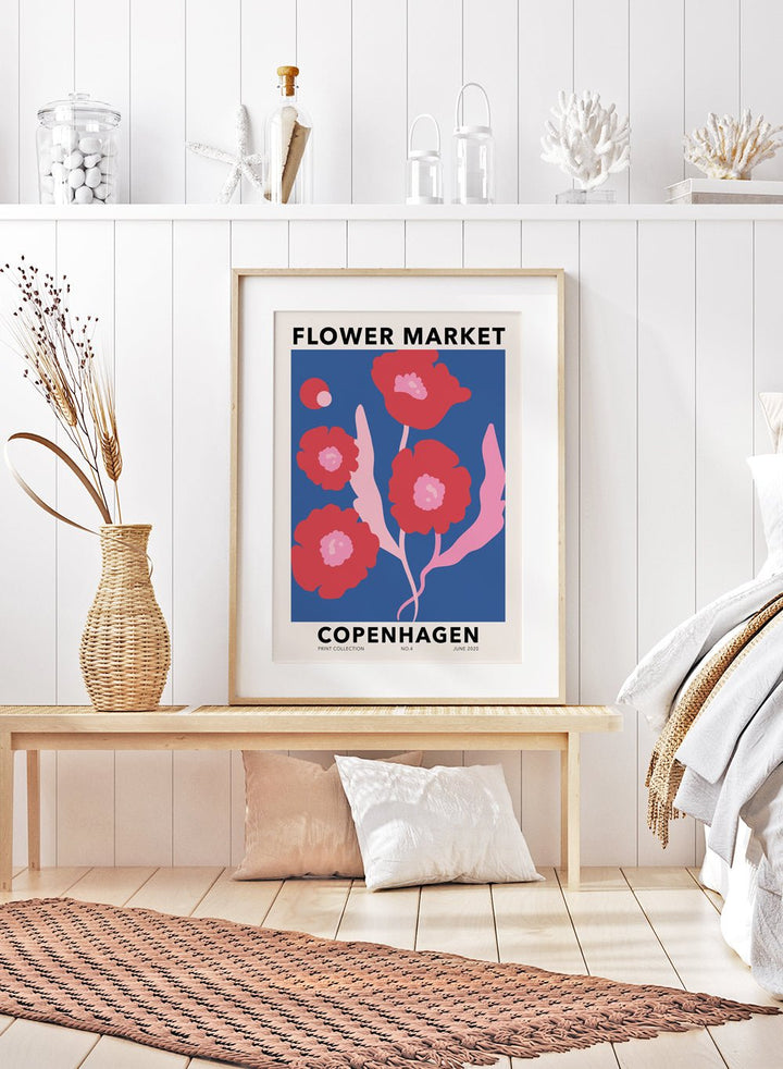 Flower Market Copenhagen Art Print_Sugar & Canvas