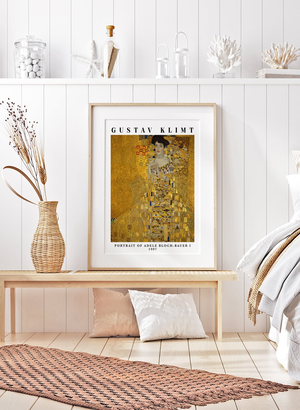 Gustav Klimt Portrait of Adele Bloch - Bauer I 1907 Art Print_Sugar & Canvas