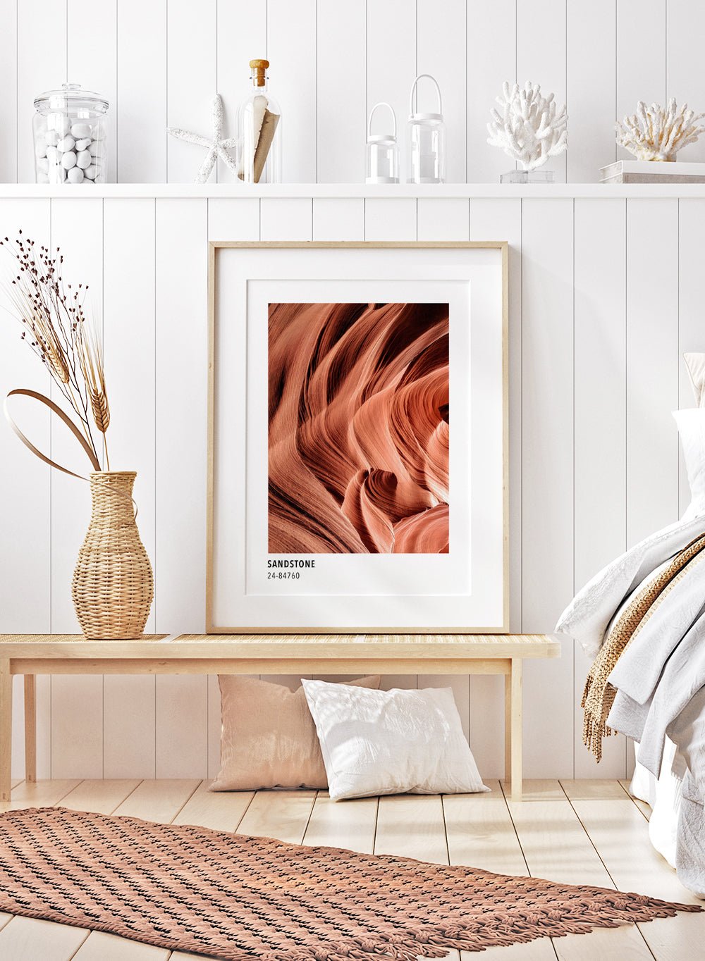 Sandstone Terracotta Color Card Art Print_Sugar & Canvas