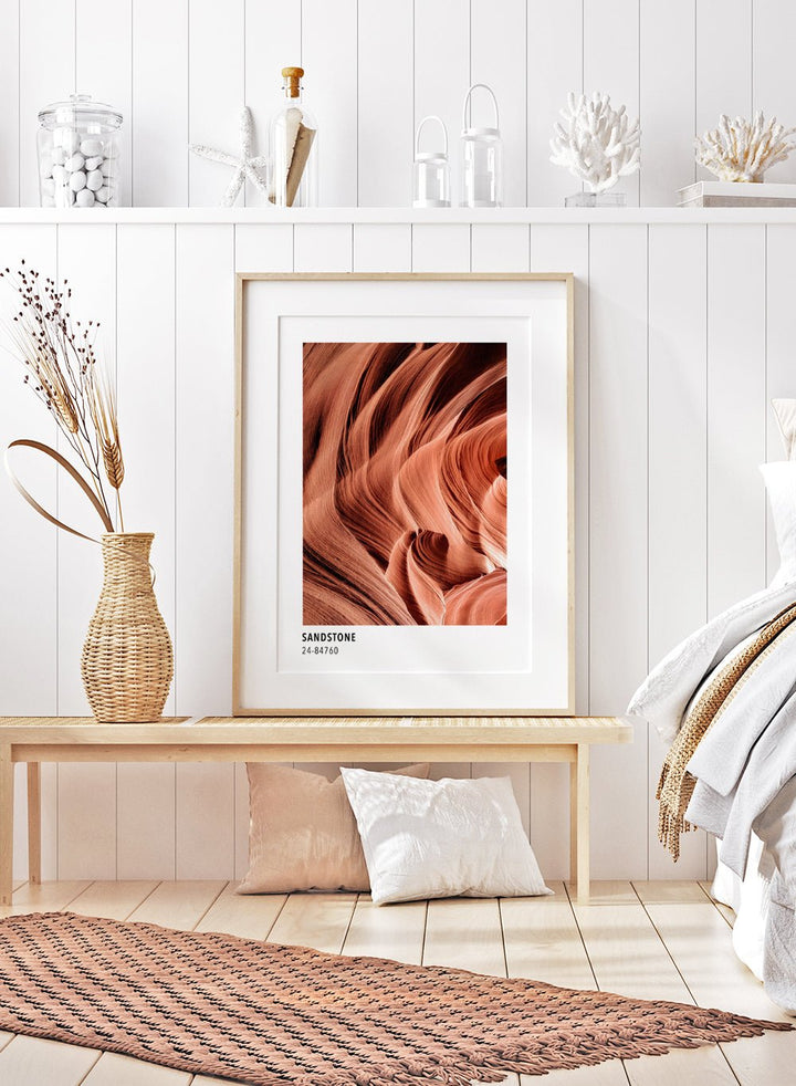 Sandstone Terracotta Color Card Art Print_Sugar & Canvas