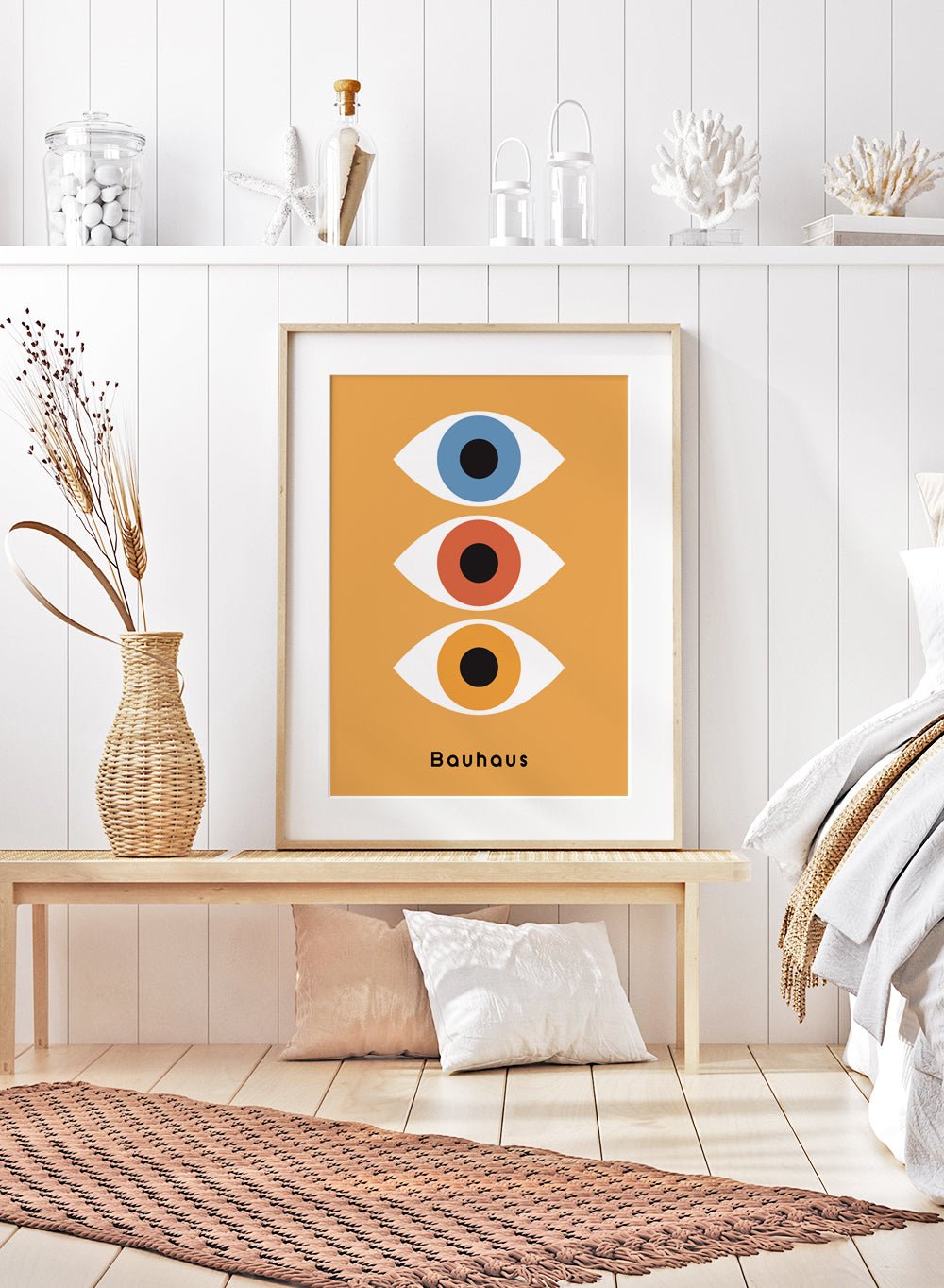 Bauhaus Geometric Eyes Art Print_Sugar & Canvas