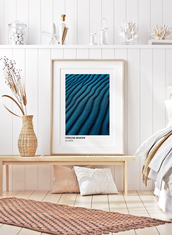 Cerulean Meadow Color Card Art Print_Sugar & Canvas