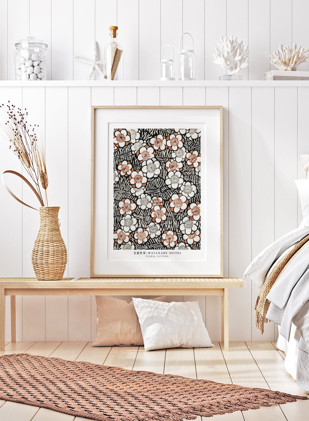 Watanabe Seitei Floral Pattern Art Print_Sugar & Canvas