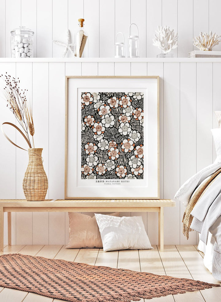 Watanabe Seitei Floral Pattern Art Print_Sugar & Canvas
