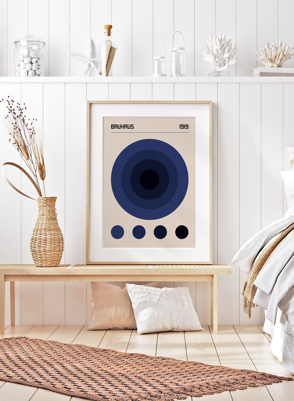 Bauhaus Geometric Circles Art Print_Sugar & Canvas