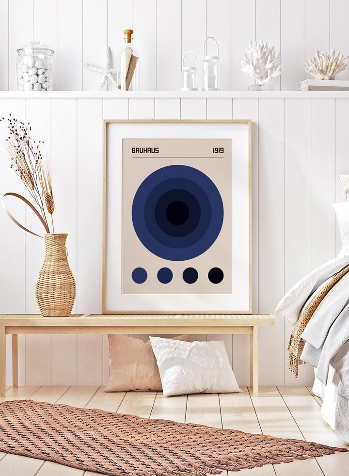 Bauhaus Geometric Circles Art Print_Sugar & Canvas