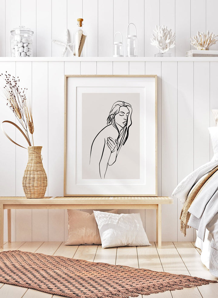 Silhouette Line Art Print_Sugar & Canvas