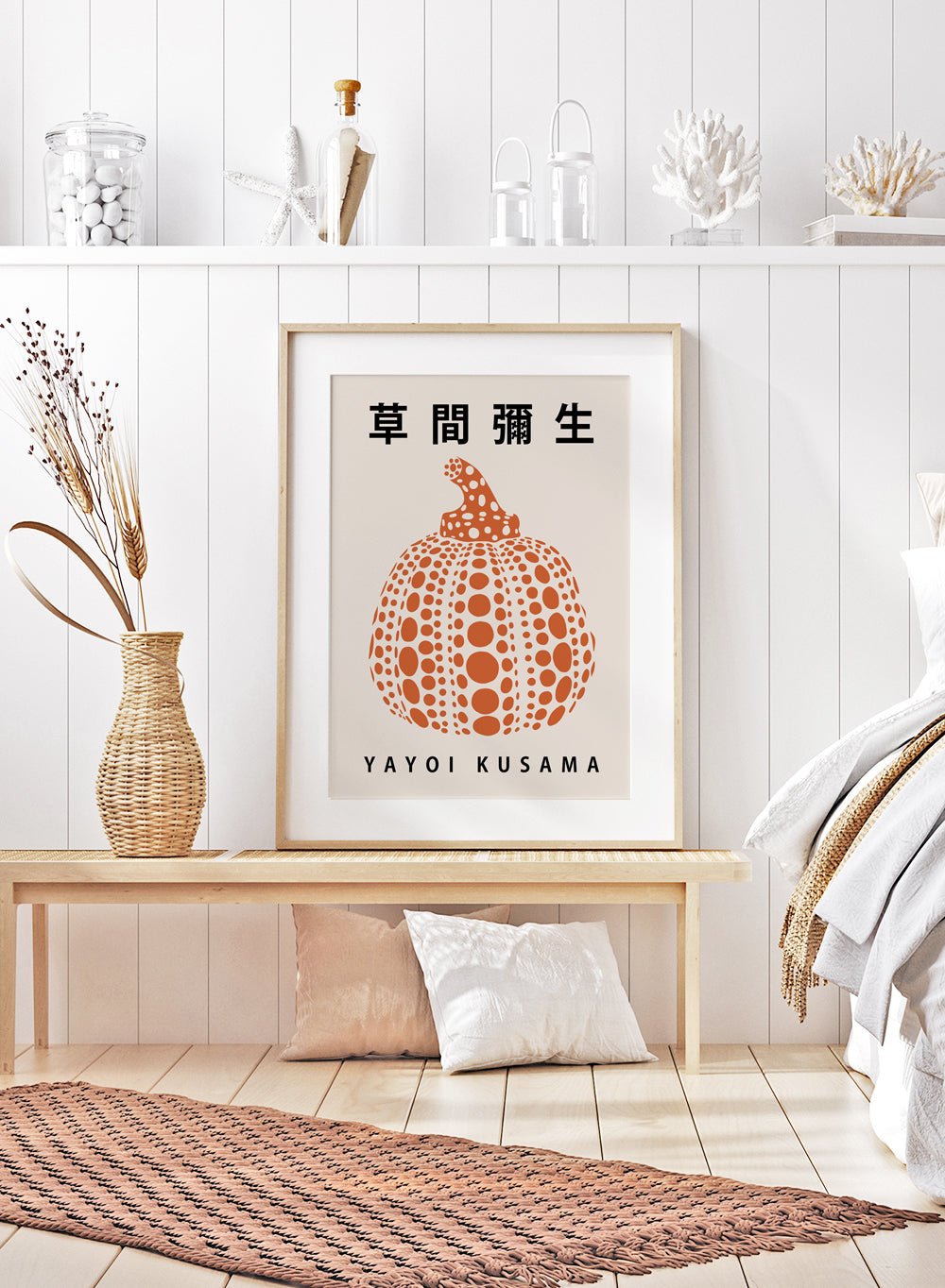 Pumpkin Forever Inspired by Yayoi Kusama Art Print_Sugar & Canvas