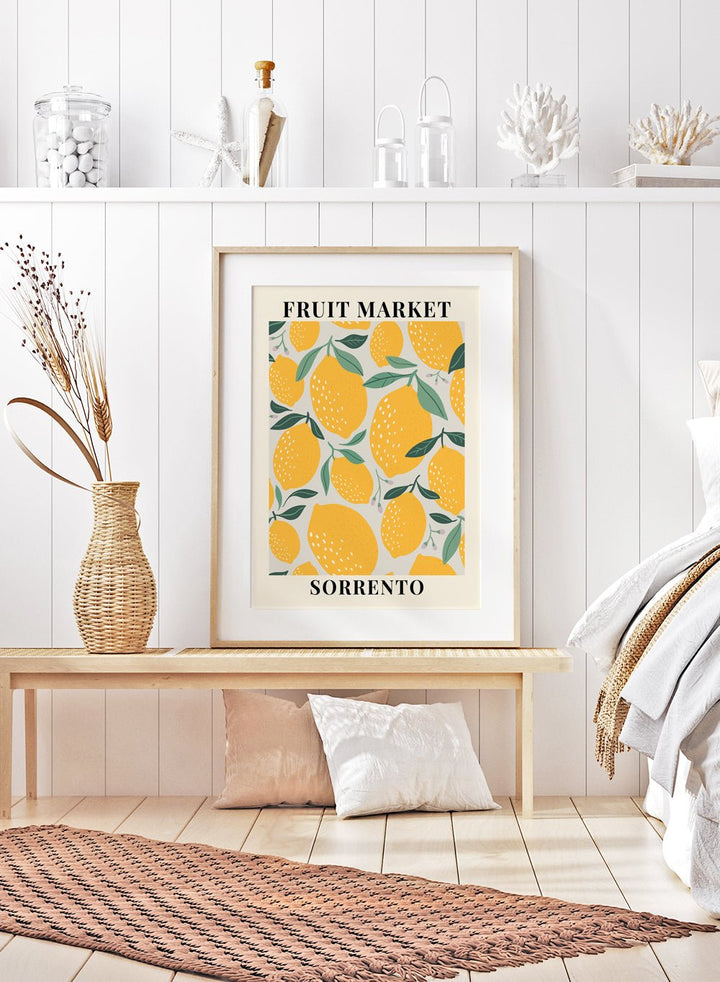 Fruit Market Sorrento Art Print_Sugar & Canvas