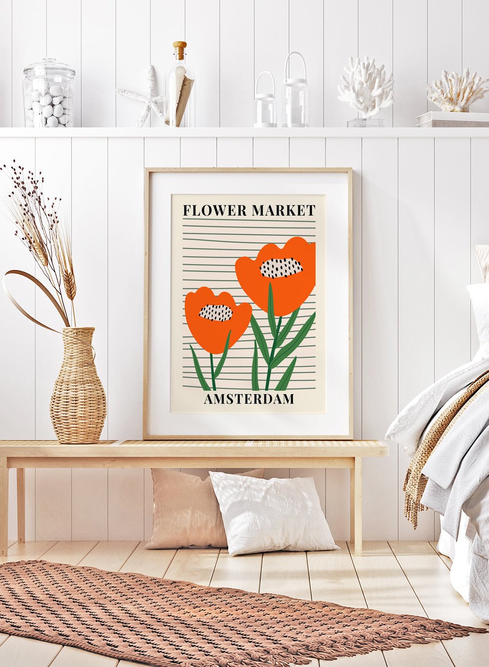 Flower Market Amsterdam Art Print_Sugar & Canvas