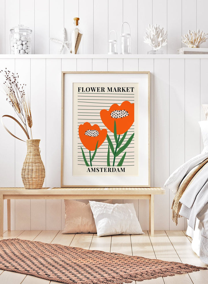 Flower Market Amsterdam Art Print_Sugar & Canvas