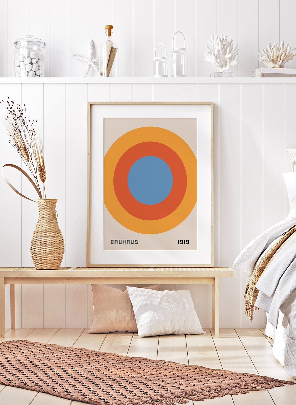 Bauhaus Geometric Circles Art Print_Sugar & Canvas