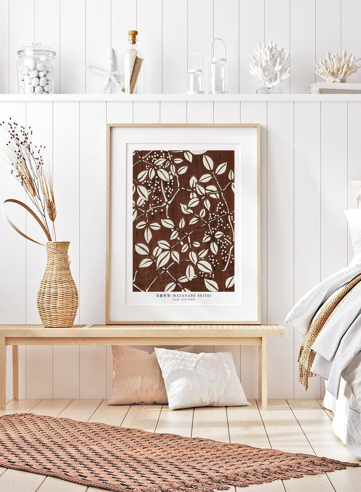 Watanabe Seitei Leaf Pattern Art Print_Sugar & Canvas