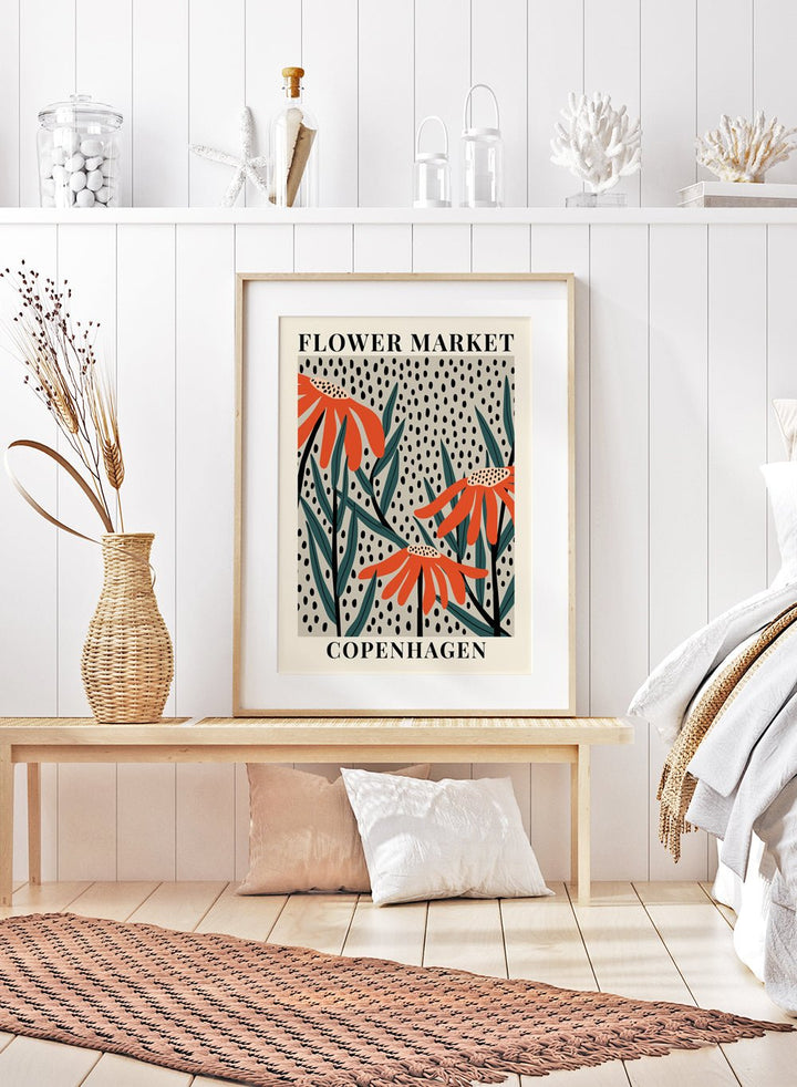 Flower Market Copenhagen Art Print_Sugar & Canvas