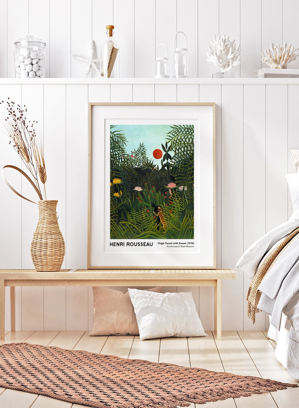 Henri Rousseau Virgin Forest with Sunset 1910 Art Print_Sugar & Canvas