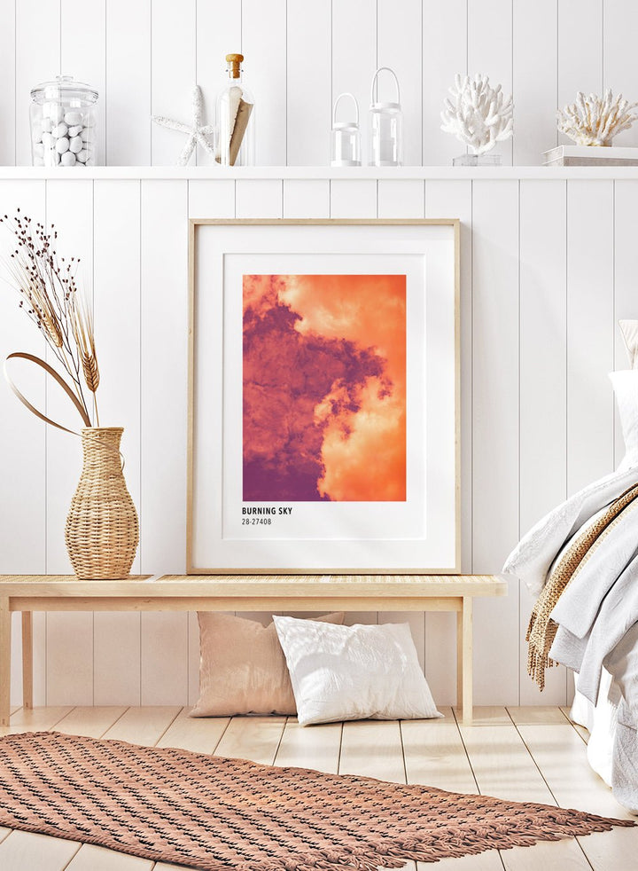 Burning Sky Color Card Art Print_Sugar & Canvas