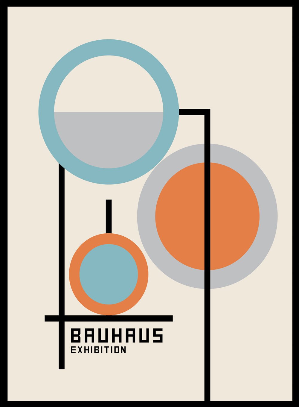 Bauhaus Geometric Art Print_Sugar & Canvas