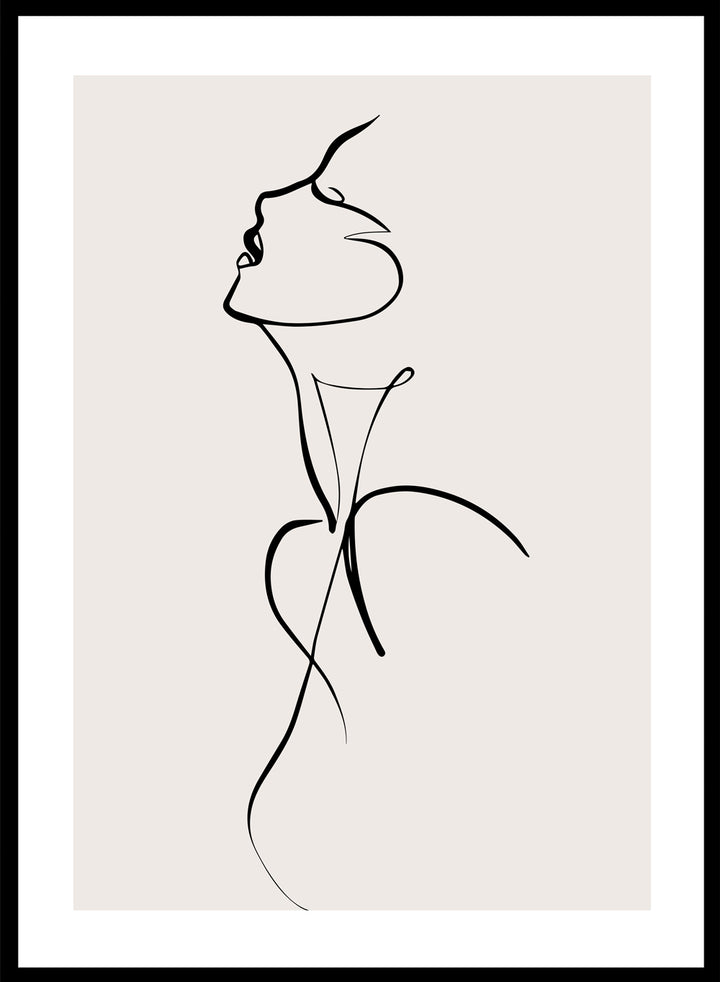 Silhouette Line Art Print_Sugar & Canvas