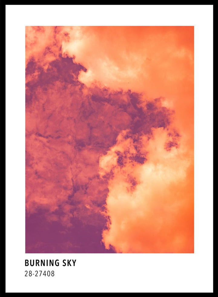 Burning Sky Color Card Art Print_Sugar & Canvas
