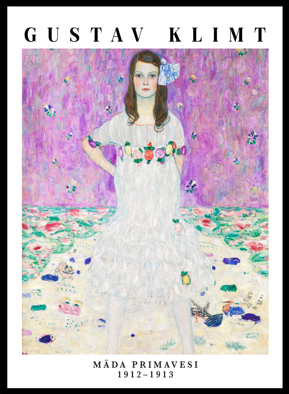 Sugar & Canvas 8x10 inches/20x25cm Gustav Klimt Mäda Primavesi 1912–1913 Art Print