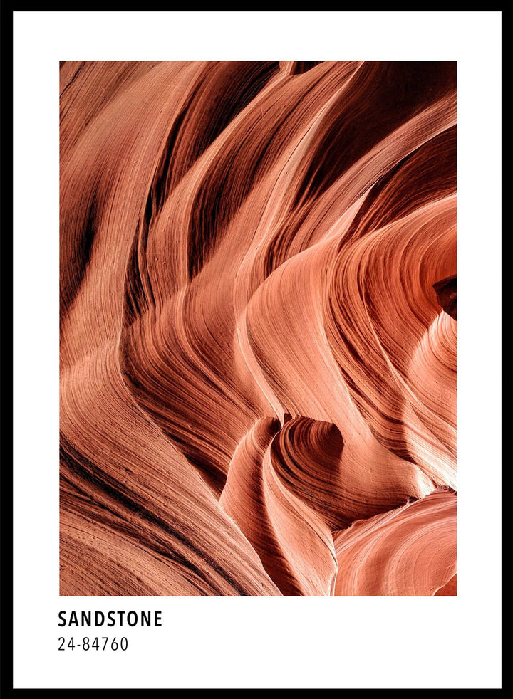 Sandstone Terracotta Color Card Art Print_Sugar & Canvas