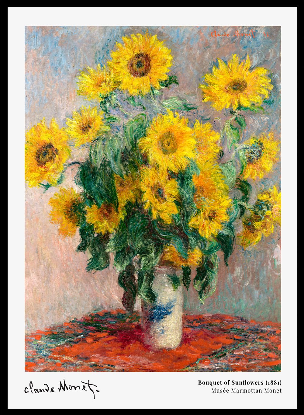 Bouquet of Sunflowers 1881 by Monet Print_Sugar & Canvas