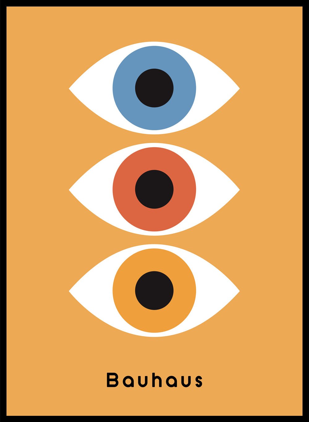 Bauhaus Geometric Eyes Art Print_Sugar & Canvas