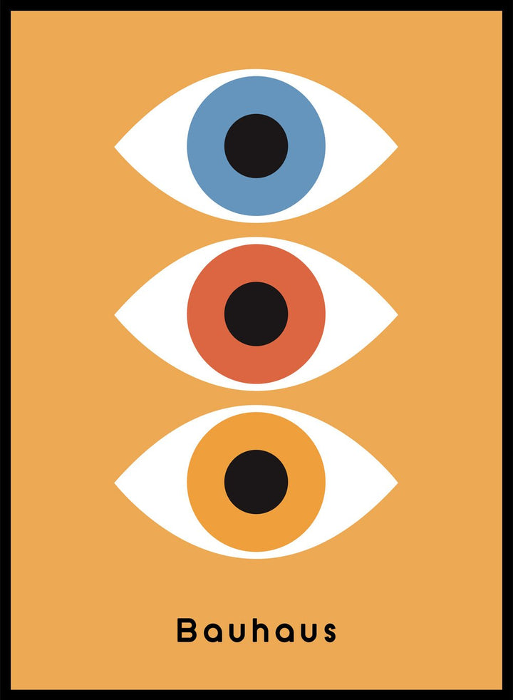 Bauhaus Geometric Eyes Art Print_Sugar & Canvas